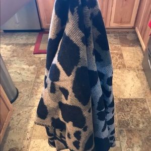 Burberry Jacquard Animal Print Cape